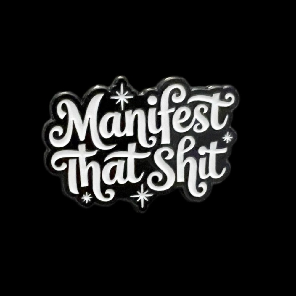 Black and White Manifest Pin